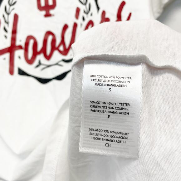 Champion Women's Indiana Hoosiers Graphic Crewneck T-Shirt Size Small - Picture 5 of 5